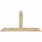 Ekena Millwork Portland Rough Sawn Timber Gable Bracket, Douglas Fir, 72"W x 36"H x 6"D x 6"F, 12/12 Pitch GBW072X36X0606POR00RDF - alternate 1